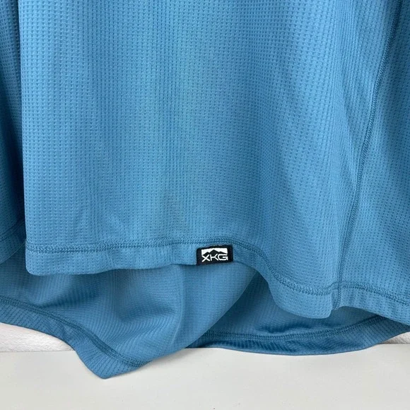 Kings Camo Mens 2XL Pullover Long Sleeve Quarter Zip Blue Active Shirt - Picture 3 of 7